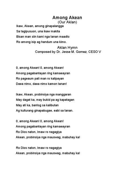 kalibo hymn